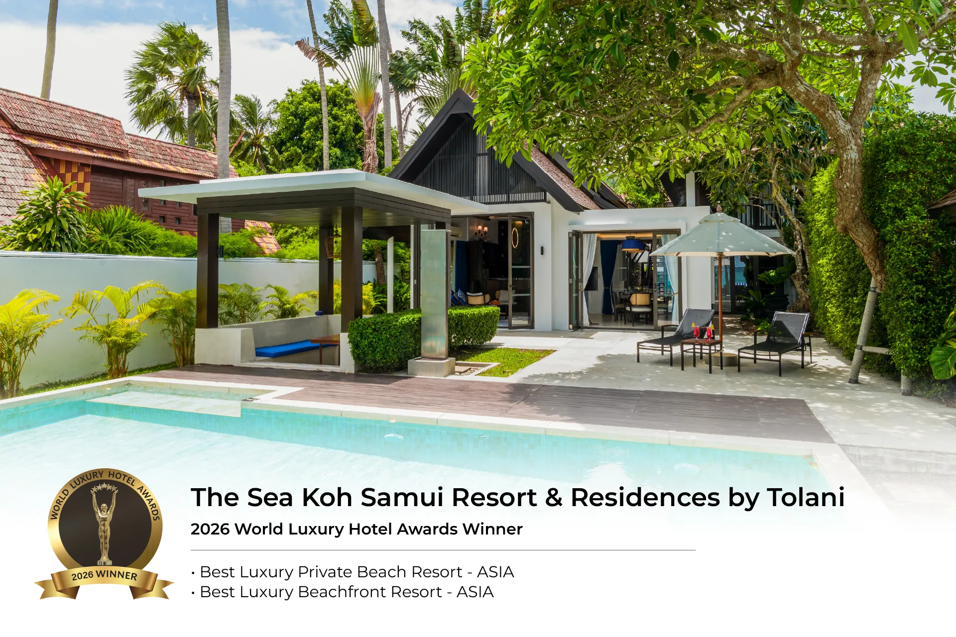 Two Remarkable Wins: Global Recognition for The Sea Koh Samui Resort & Residences by Tolani at the World Luxury Hotel Awards 2026